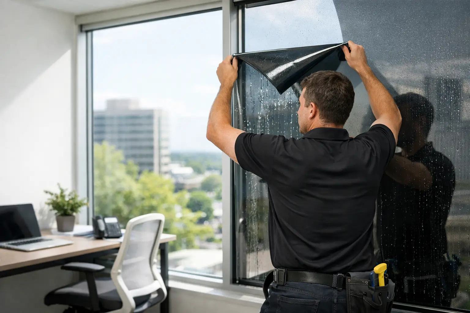 Office Window Film Installation Done Right