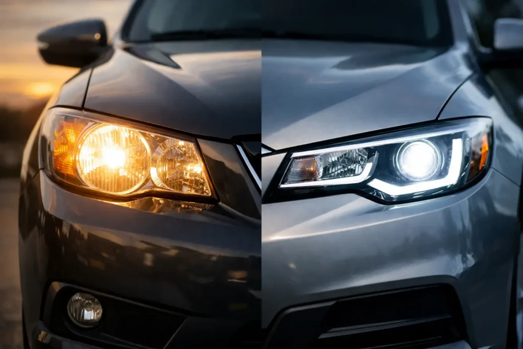 Halogen Versus LED Headlights for Your Ride
