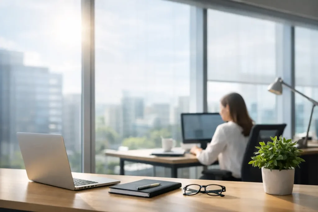 How to Reduce Office Window Glare Without Blocking Light