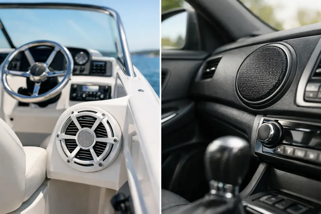 Marine Audio vs Car Audio: What Really Changes