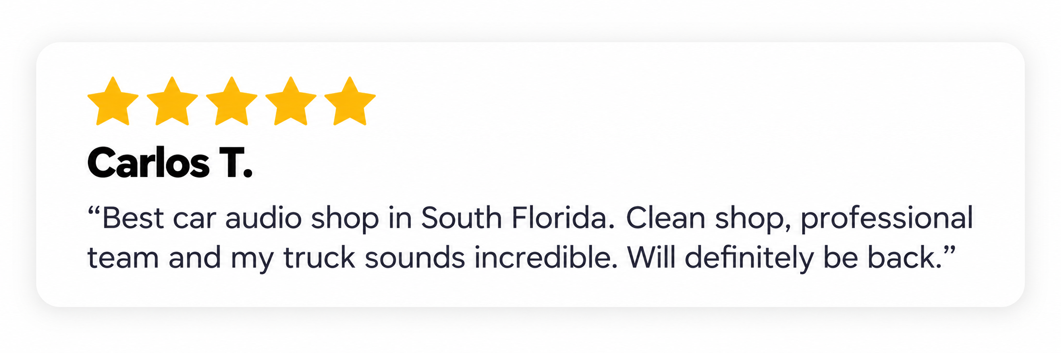 Tint Station customer review
